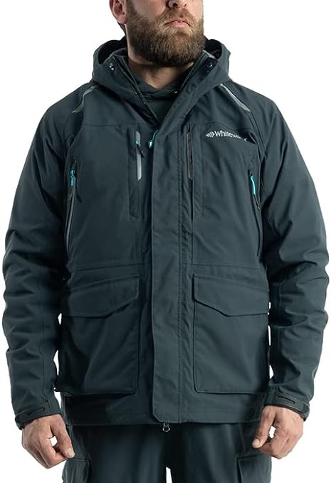 Whitewater Great Lakes Waterproof and Windproof Fishing Jacket with Ripstop Nylon